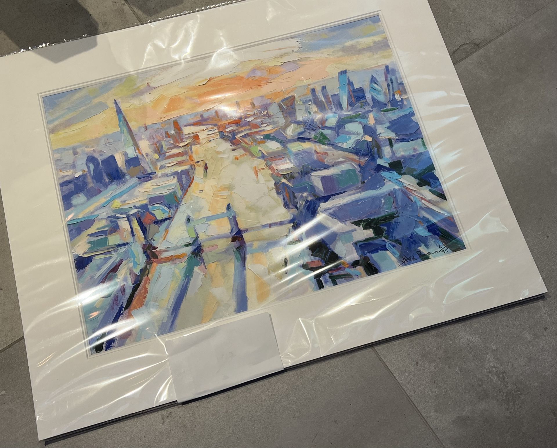 Authentic 'Alex Brown' print of 'London Bridge' - New - 1 of 95 Prints - RRP Â£165 - Image 2 of 5