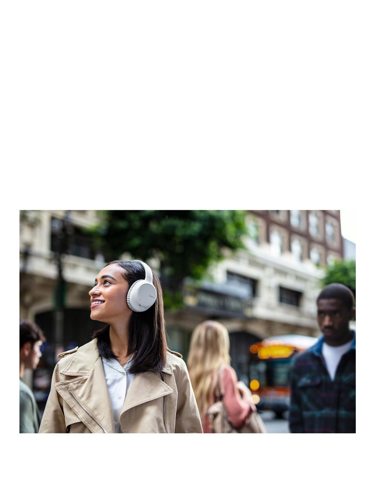 A1 PRODUCT NEW - SONY WHCH710N NOISE CANCELLING WIRELESS, BUILT-IN MIC HEADPHONES IN WHITE - RRP Ã‚ - Bild 3 aus 7