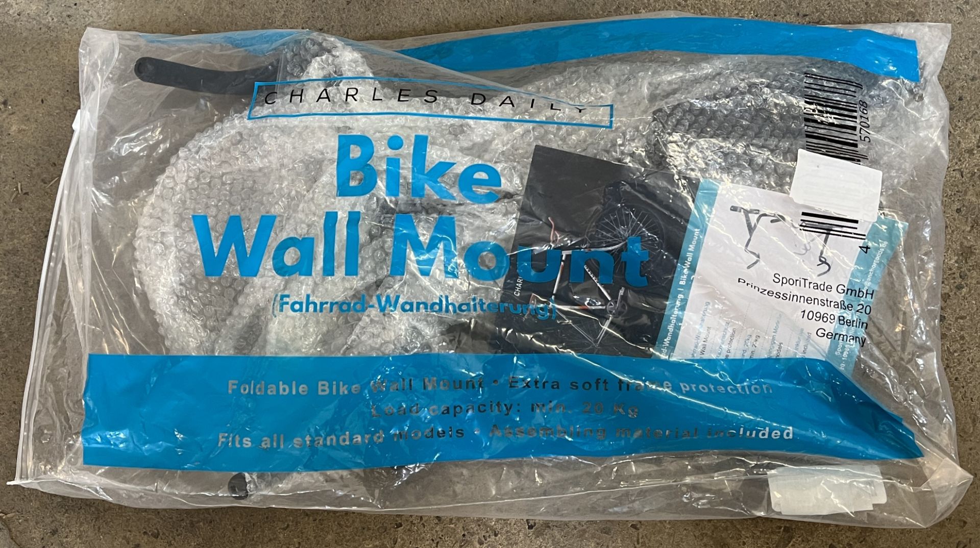 3 x Charles Daily NEW Wall Mounted Bike Racks - AMAZON RRP £73.47 ! - Image 8 of 8