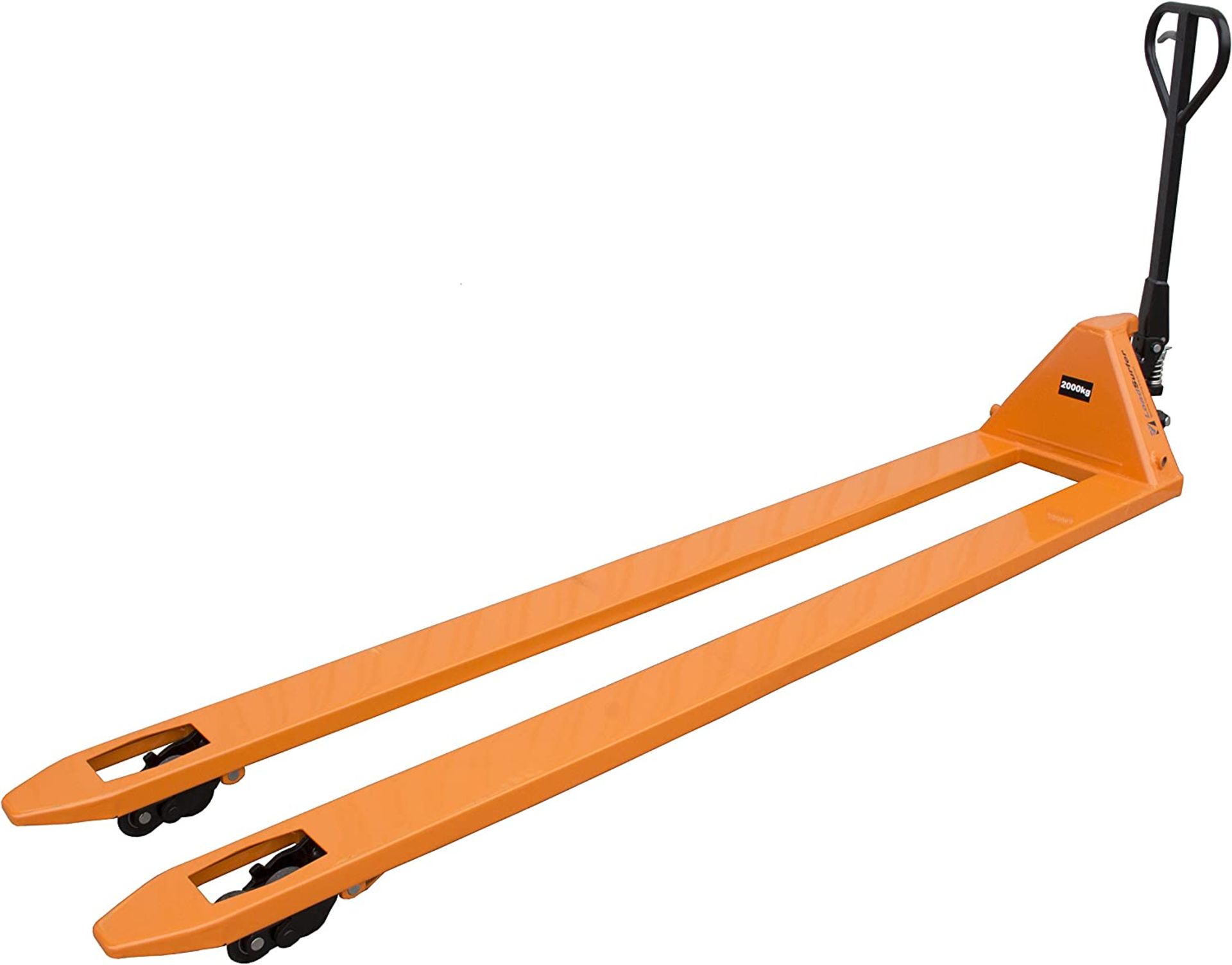 A1 PRODUCT NEW - 2000KG EXTRA LONG 2.5M EXTENDED PALLET TRUCK HAND PUMP JACK WITH BRAKE - RRP Ã‚Â£1 - Image 2 of 7