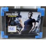 BOURNE ULTIMATUM MOVIE PRESENTATION, HAND SIGNED BY â€˜MATT DAMONâ€™ WITH COA - NO VAT!