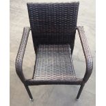 Authentic â€˜Rattanâ€™ Branded Chair - Dark Brown - Ex-Display!