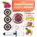 5 x Nourished Essentials Easy Fermenter Wide Mouth Fermentation Kit (3 Lids + 3 Weights + Pump) The 