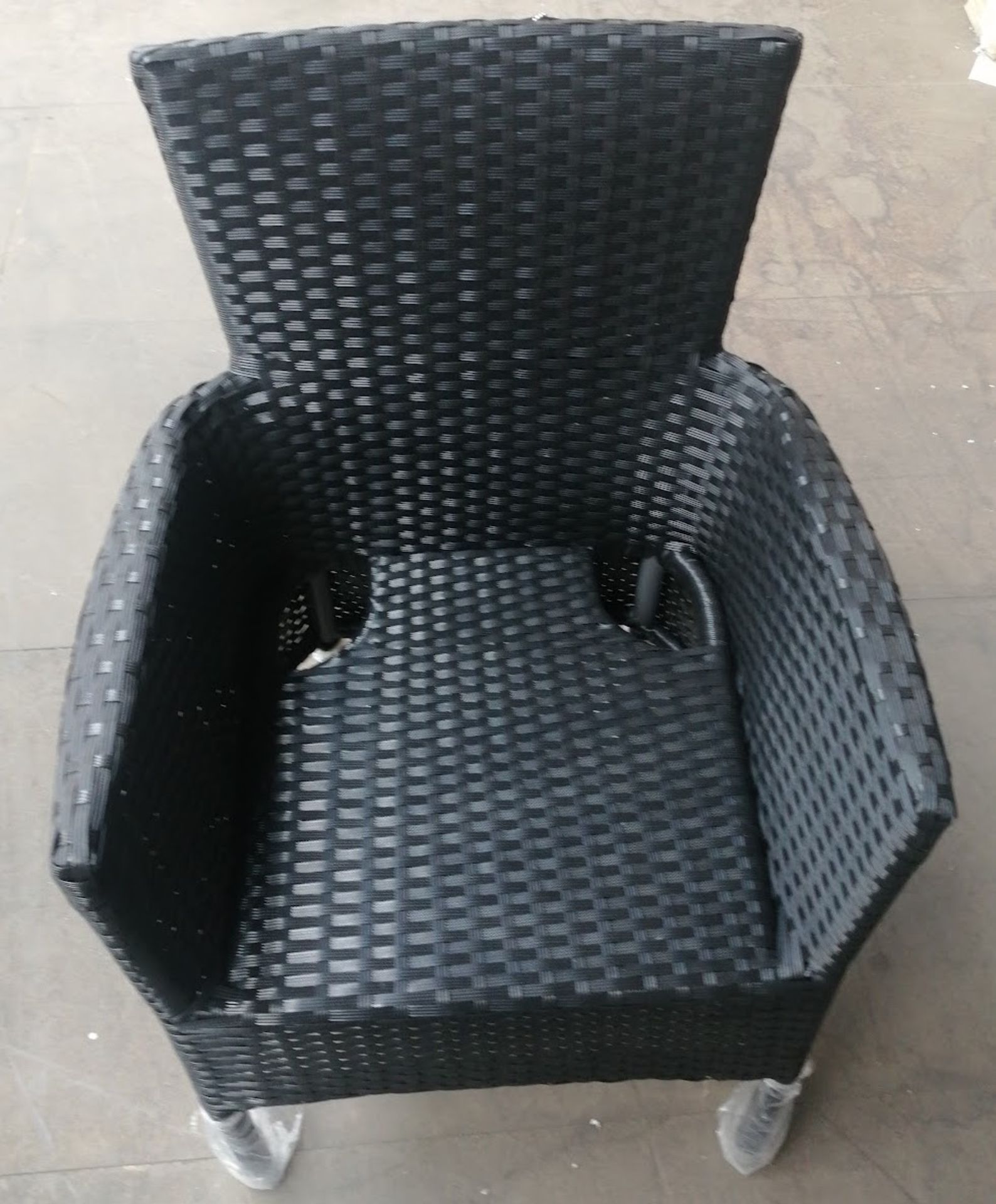 Authentic â€˜Rattanâ€™ Branded Chair - Black - Ex-Display!