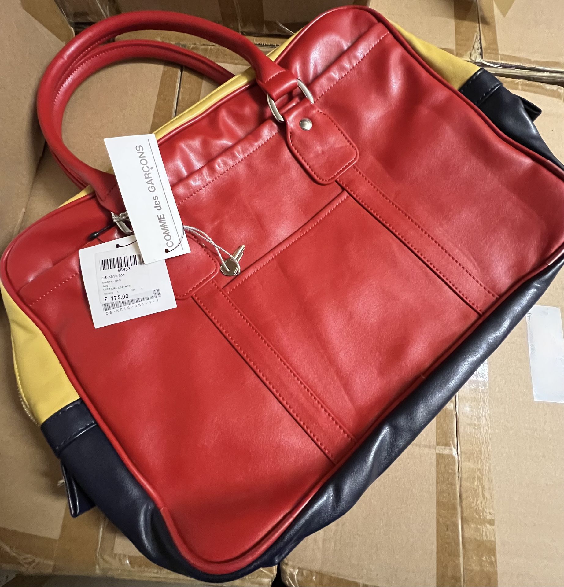 Comme Des GarÃ§ons Briefcase in Red Artificial Leather â€“ NEW â€“ RRP Â£175 ! - Image 4 of 9