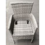 Authentic â€˜Rattanâ€™ Branded Chair - Grey - Ex-Display!