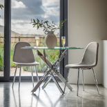 Hudson Gallery Ramsey Glass Dining Table - NEW - RRP Â£350+!
