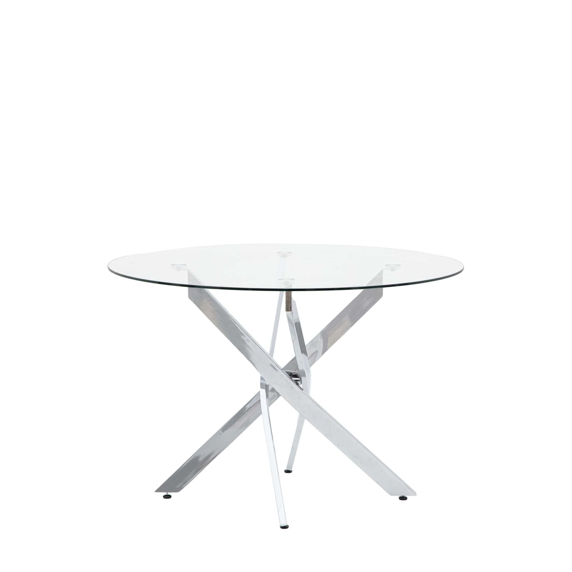 Hudson Gallery Ramsey Glass Dining Table - NEW - RRP Â£350+! - Image 2 of 4