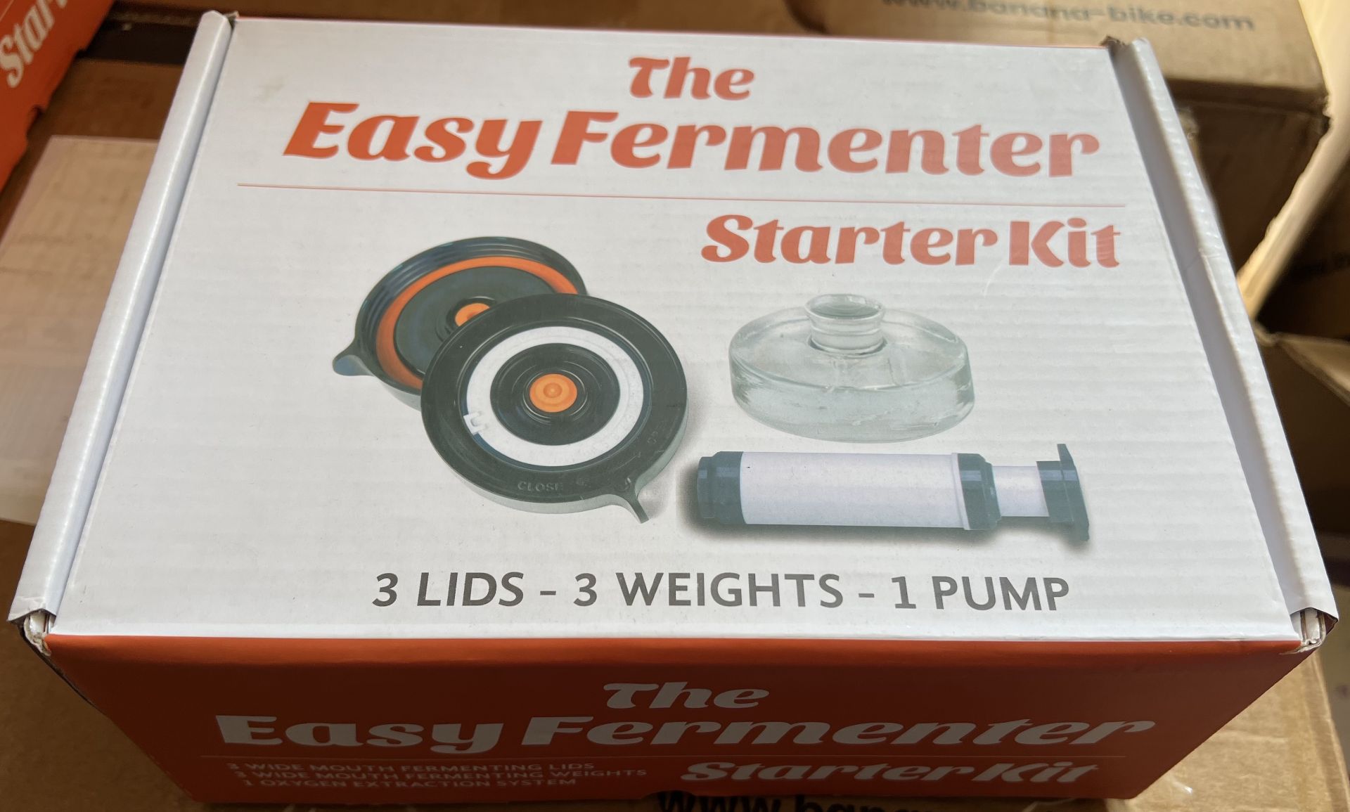 5 x Nourished Essentials Easy Fermenter Wide Mouth Fermentation Kit (3 Lids + 3 Weights + Pump) The  - Image 3 of 5