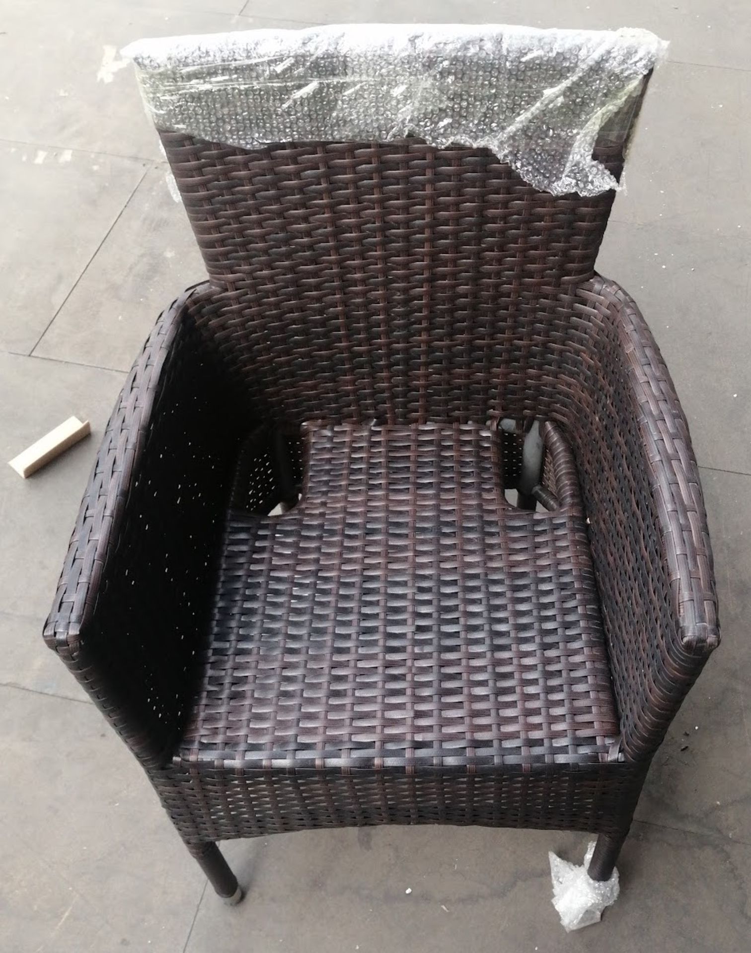 Authentic â€˜Rattanâ€™ Branded Chair - Dark Brown - Ex-Display!