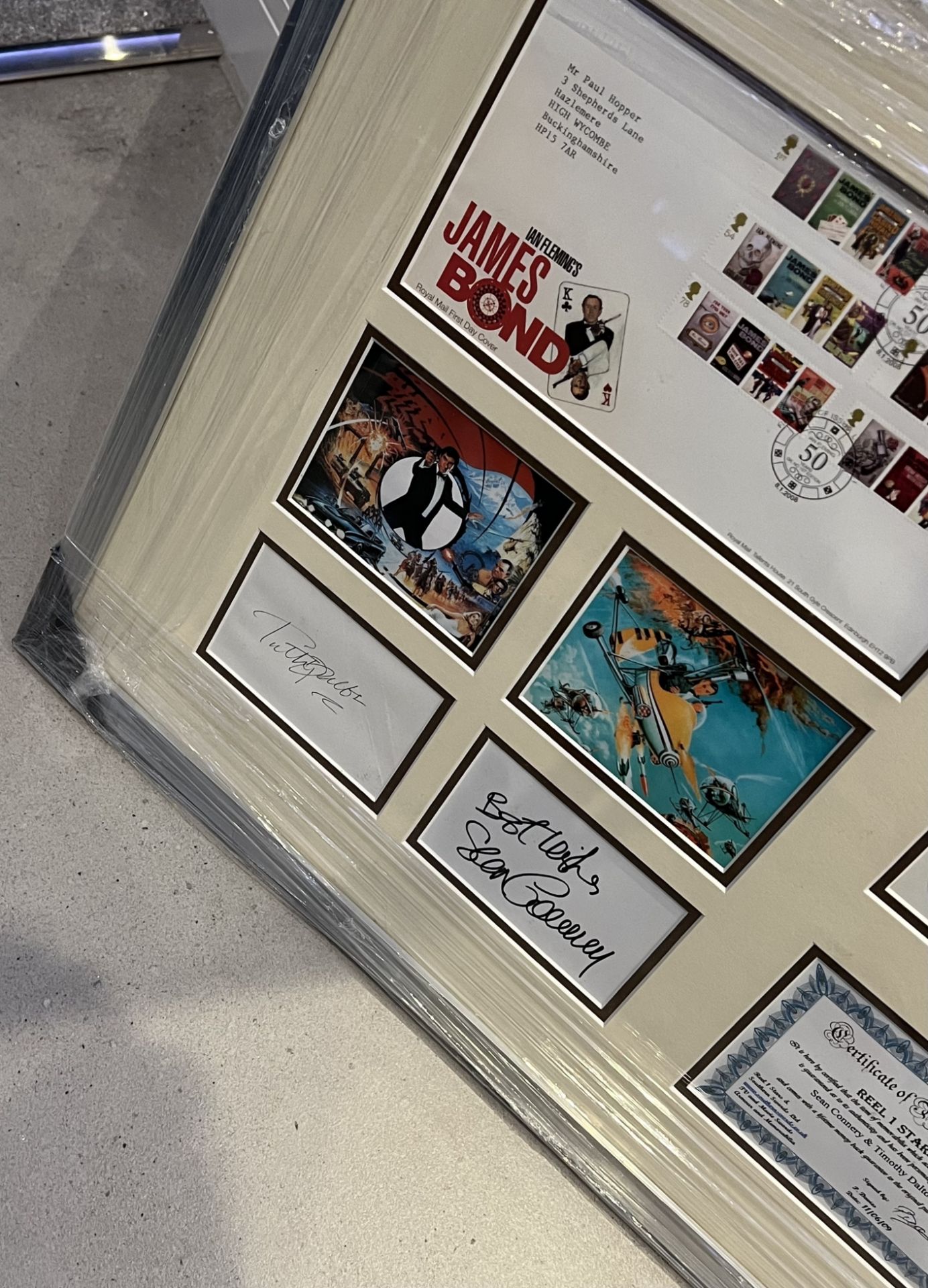 HAND SIGNED JAMES BOND PRESENTATION BY â€˜SEAN CONNERYâ€™ & â€˜TIMOTHY DALTONâ€™ WITH COA - NO VAT! - Image 3 of 5