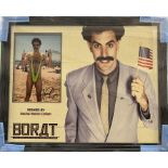 BORAT MOVIE PRESENTATION, HAND SIGNED BY â€˜SACHA BARON COHENâ€™ WITH COA - NO VAT!