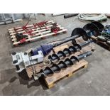 Hirox auger attachment for digger, 45mm pins, 3 x augers.