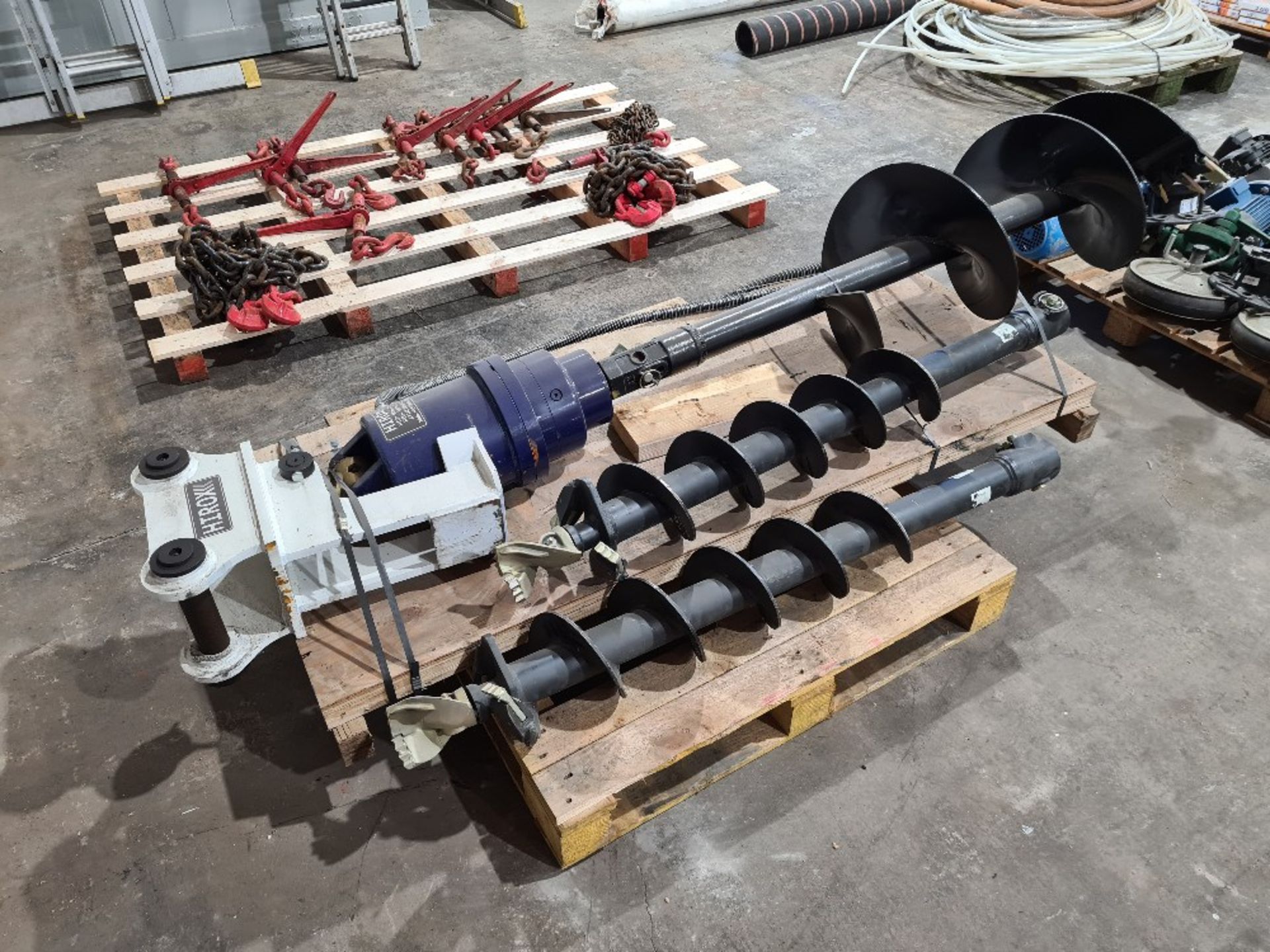 Hirox auger attachment for digger, 45mm pins, 3 x augers.