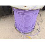 3 x cable drums - fibreoptic conduit (purple).