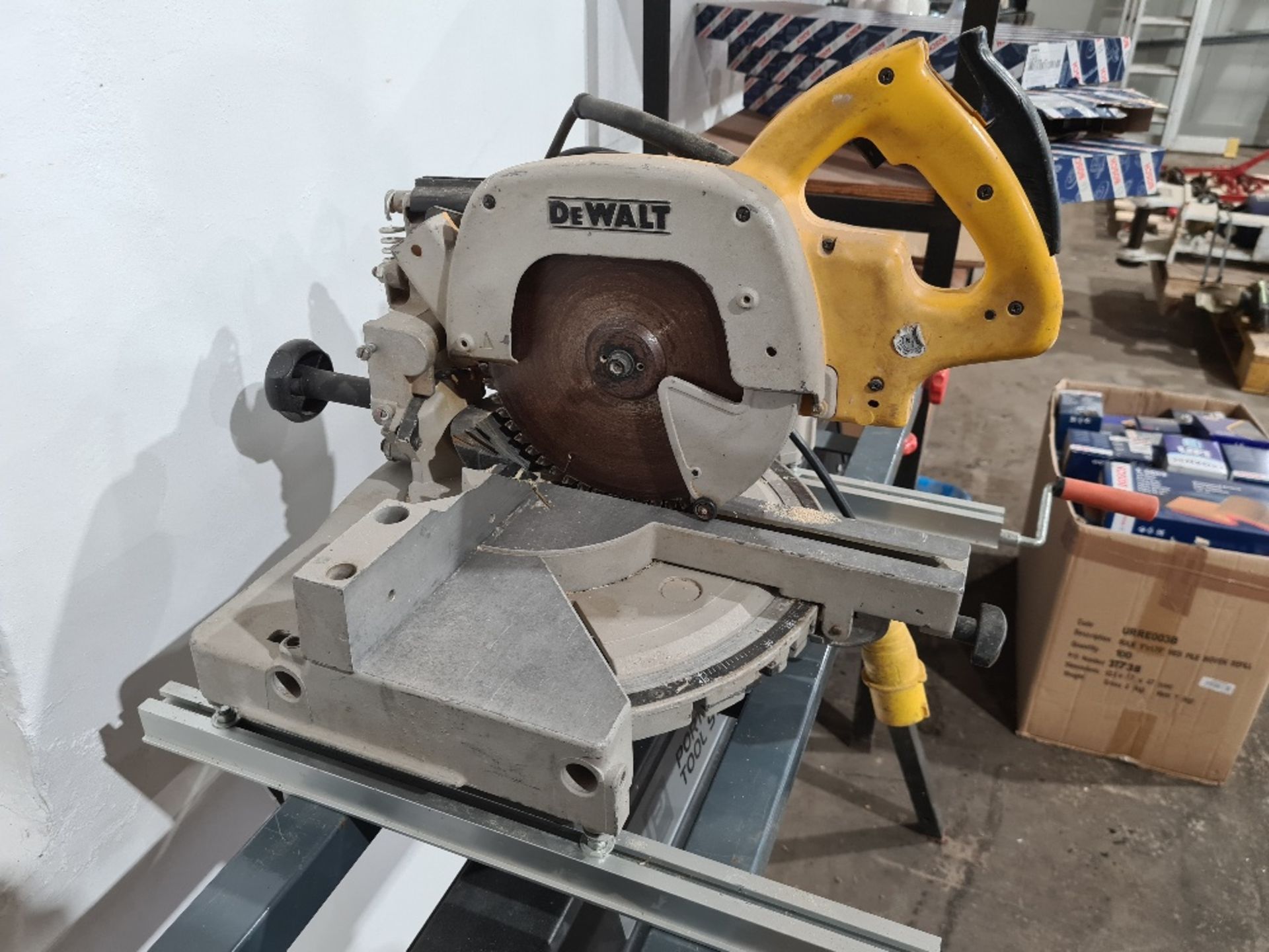 Dewalt mitre saw and tool stand. NO VAT. - Image 2 of 2