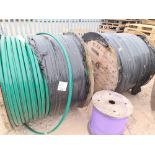 2 x cable drums - Emtelle 16/10mm green 4 x RD 1000m Virgin Media conduit.