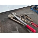 Pallet strapping tools.