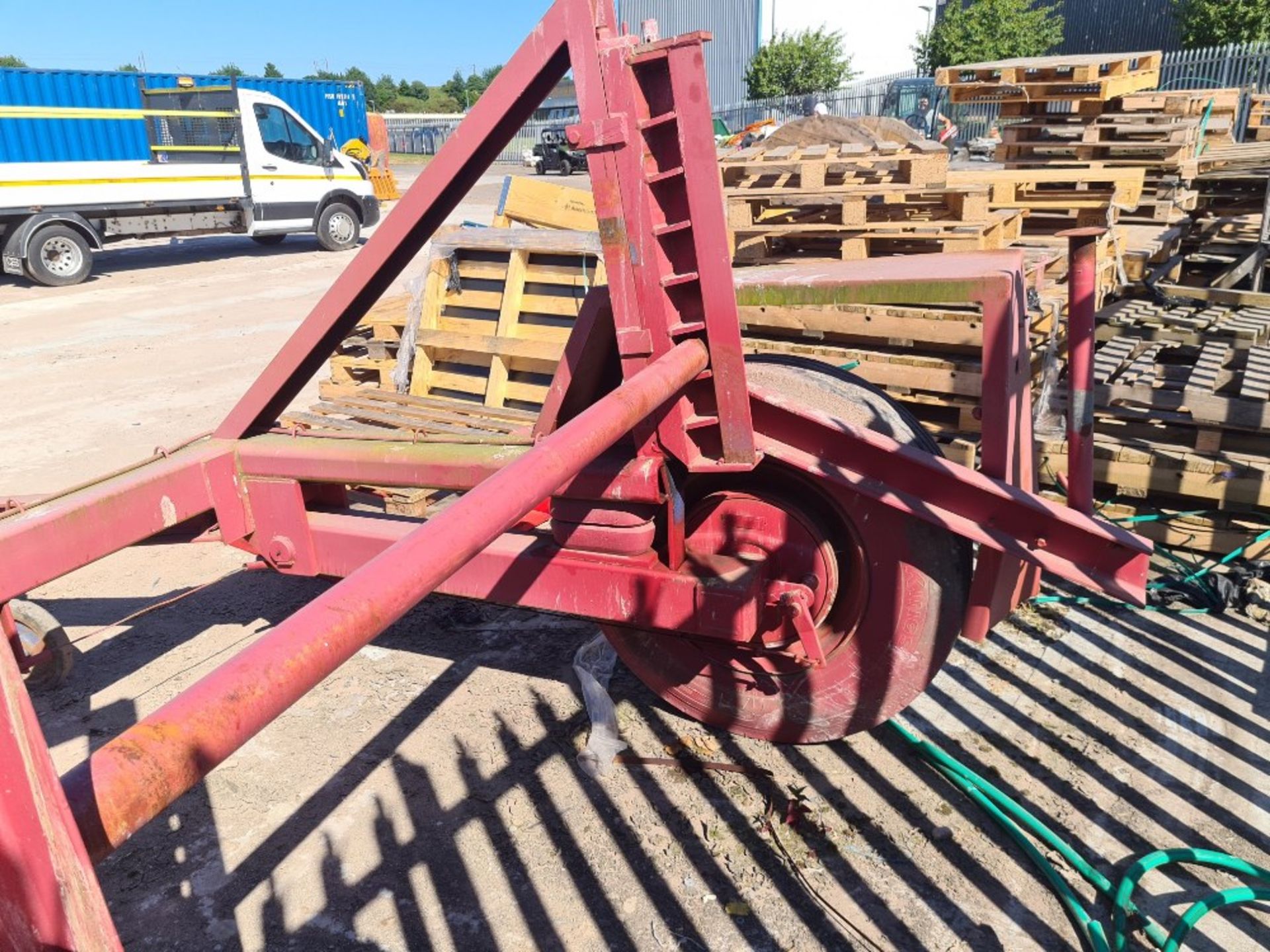 Large cable drum trailer. - Image 4 of 4