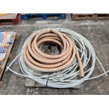 Pallet of miscellaneous hose / pipe.