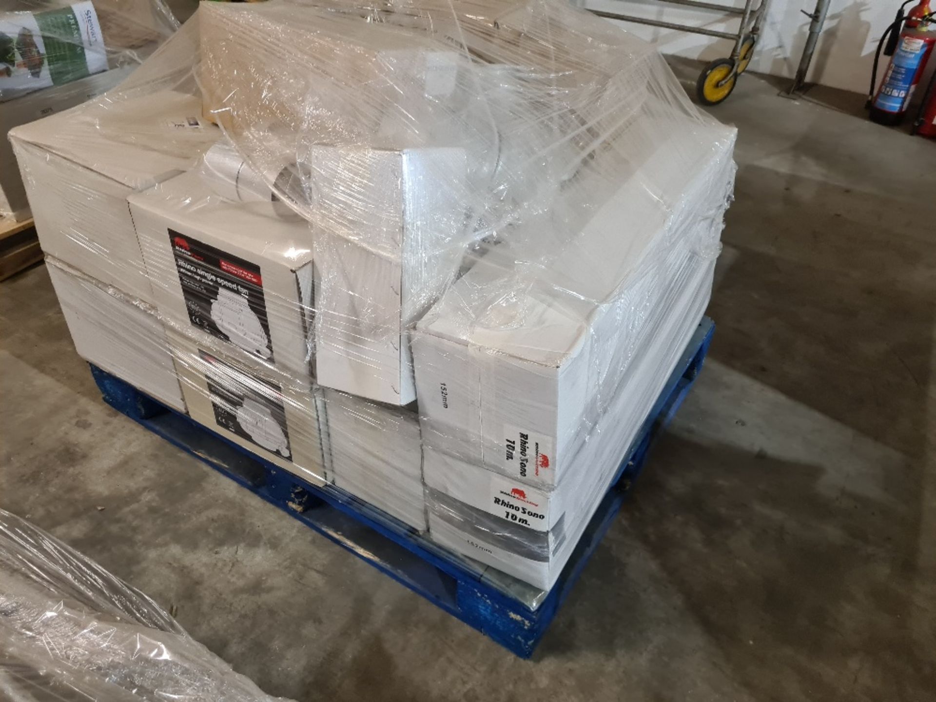 Hydroponics shop stock - pallet of rhino twin speed fans, pollen filters and duct tape. - Image 2 of 2