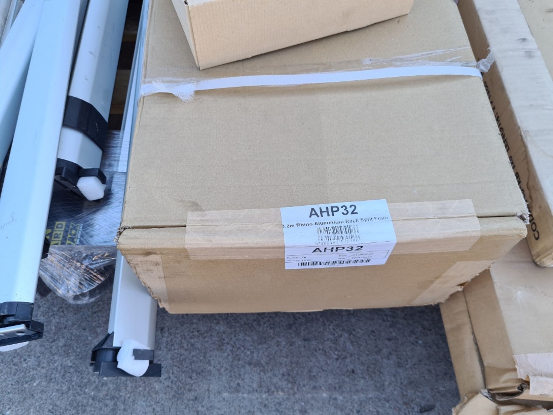 Pallet of various van roof bars, clamps and aluminium racks. Some new and unopened. Including 3.2m - Image 6 of 8