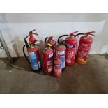 Qty of fire extinguishers.