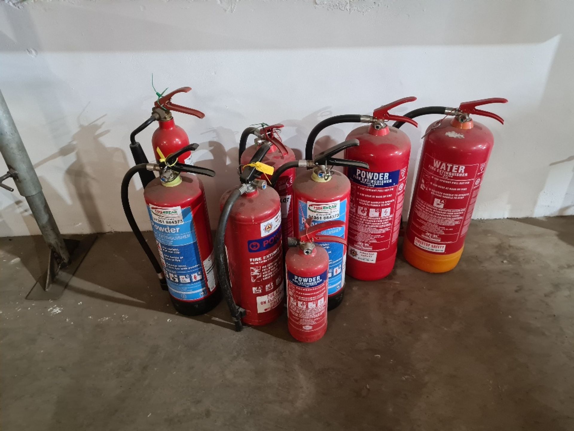 Qty of fire extinguishers.