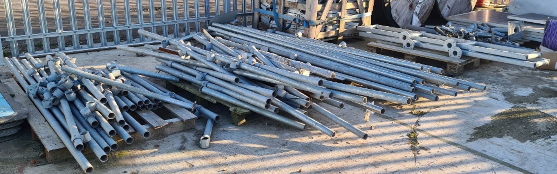 Qty of tubular fittings and scaffold poles (5 pallets).