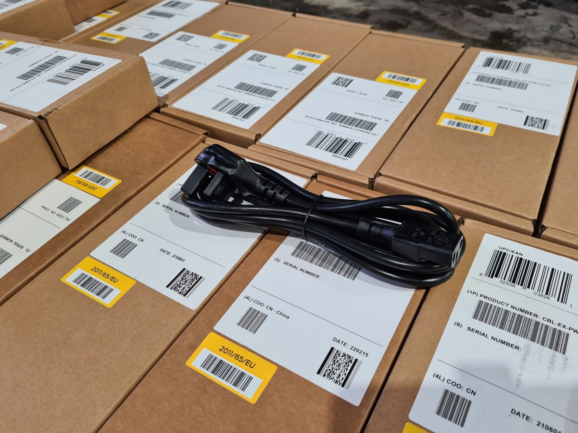 Pallet of new power cables / kettle leads - Image 2 of 3