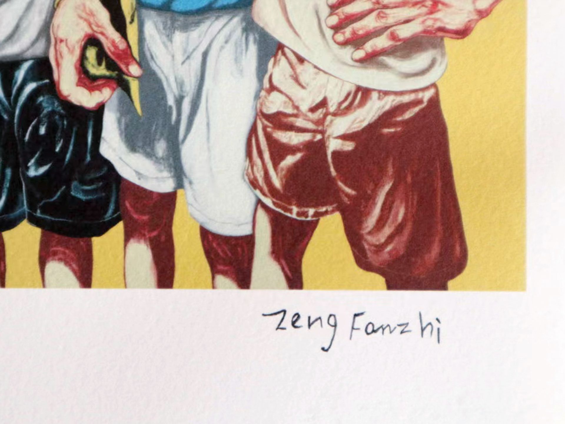 Zeng Fanzhi (B.1964), Mask Series, Lithograph - Image 2 of 5