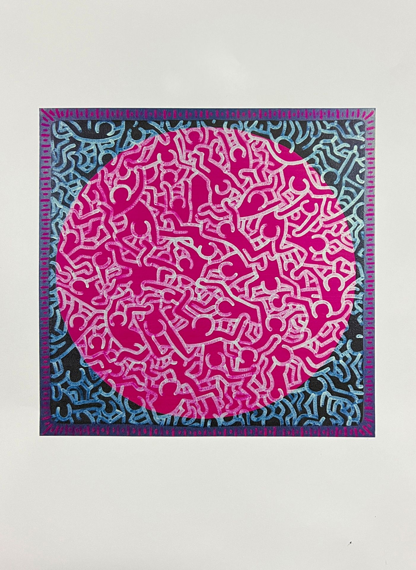 Keith Haring (1958-1990), Acrylic Painting - Image 4 of 4