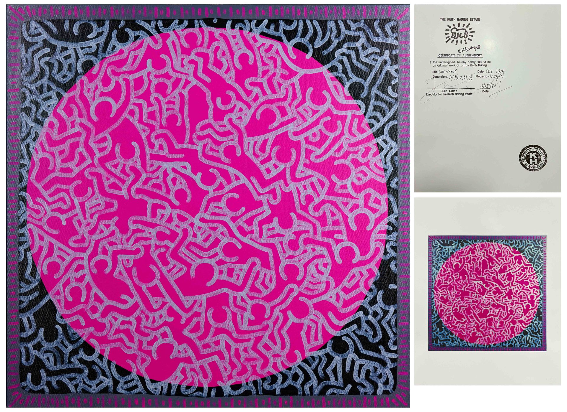 Keith Haring (1958-1990), Acrylic Painting