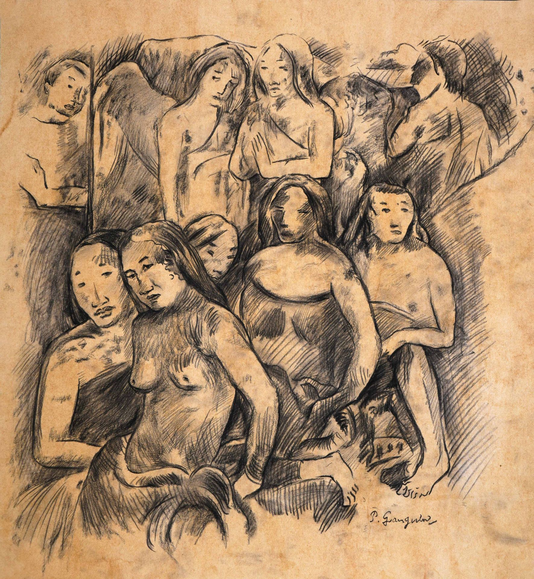 Paul Gauguin (1848-1903), Sketch on Paper