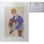 Egon Leo Adolf Ludwig Schiele (1890-1918), Silkscreen Print