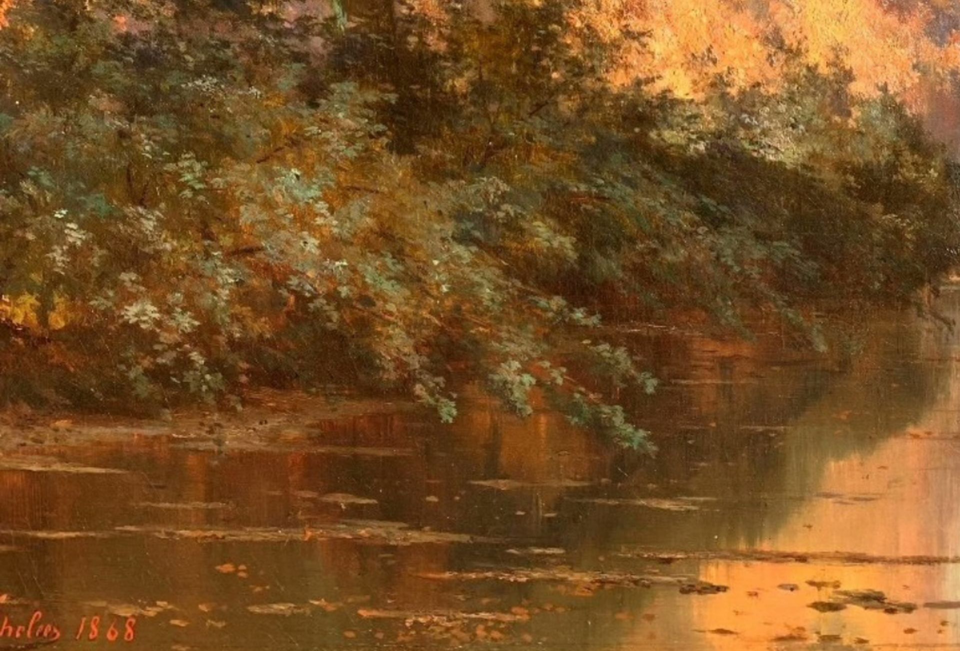 Edmond De Schampheleer (1824-1899), Oil Painting - Bild 3 aus 5