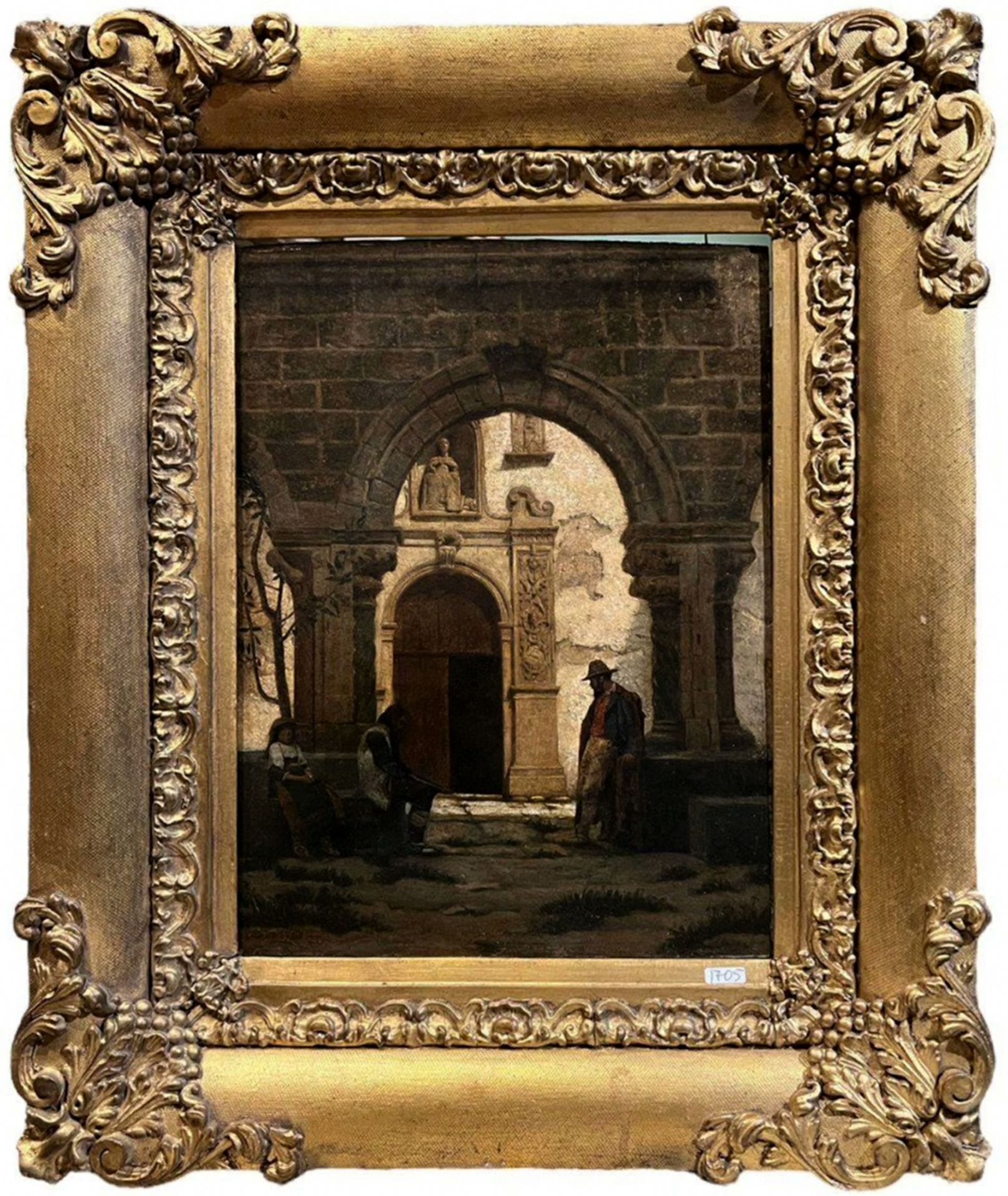 Edmond Lebel (1834-1908), Oil Painting on Panel