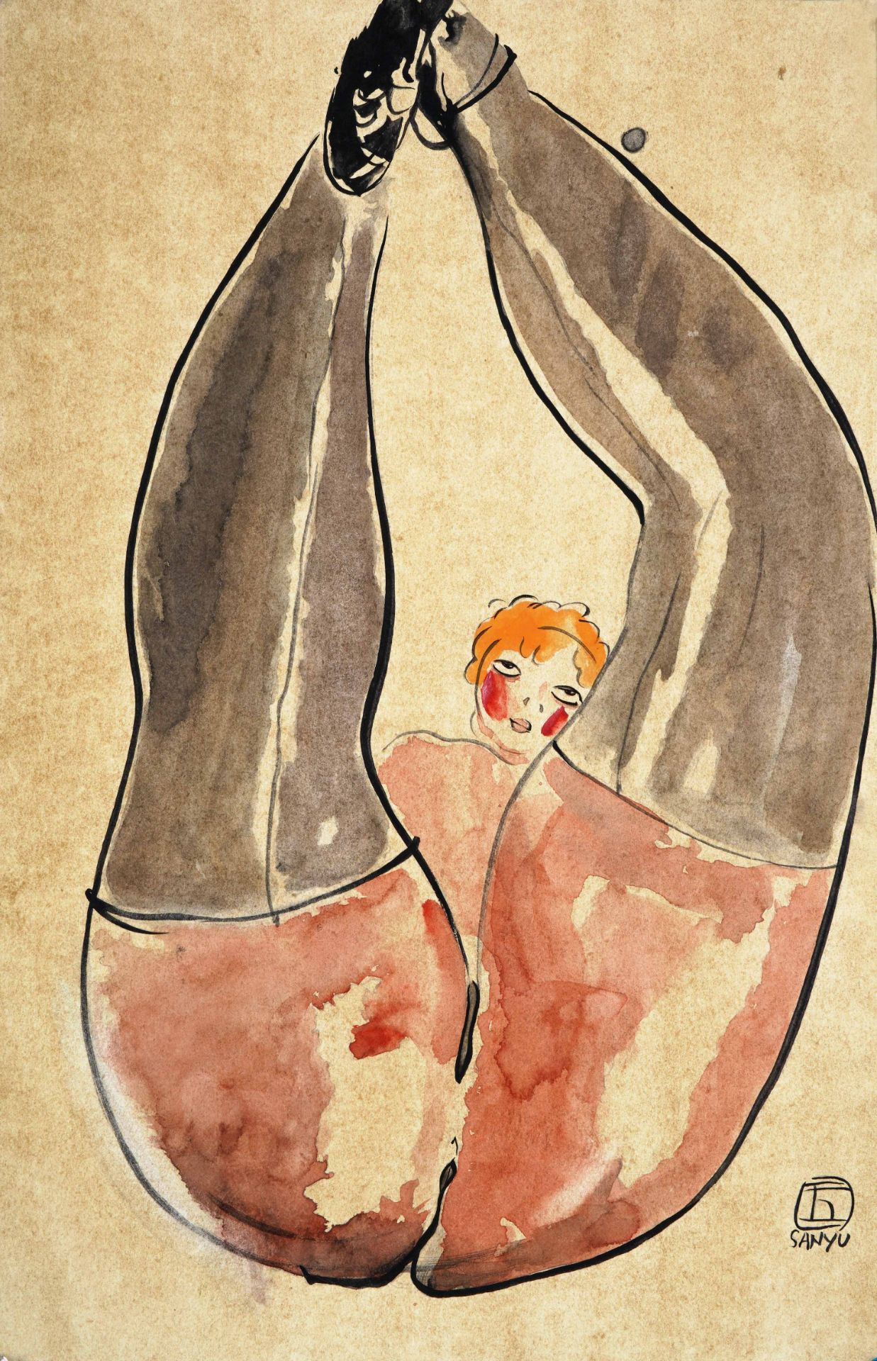 Sanyu (1895-1966), Watercolor Painting