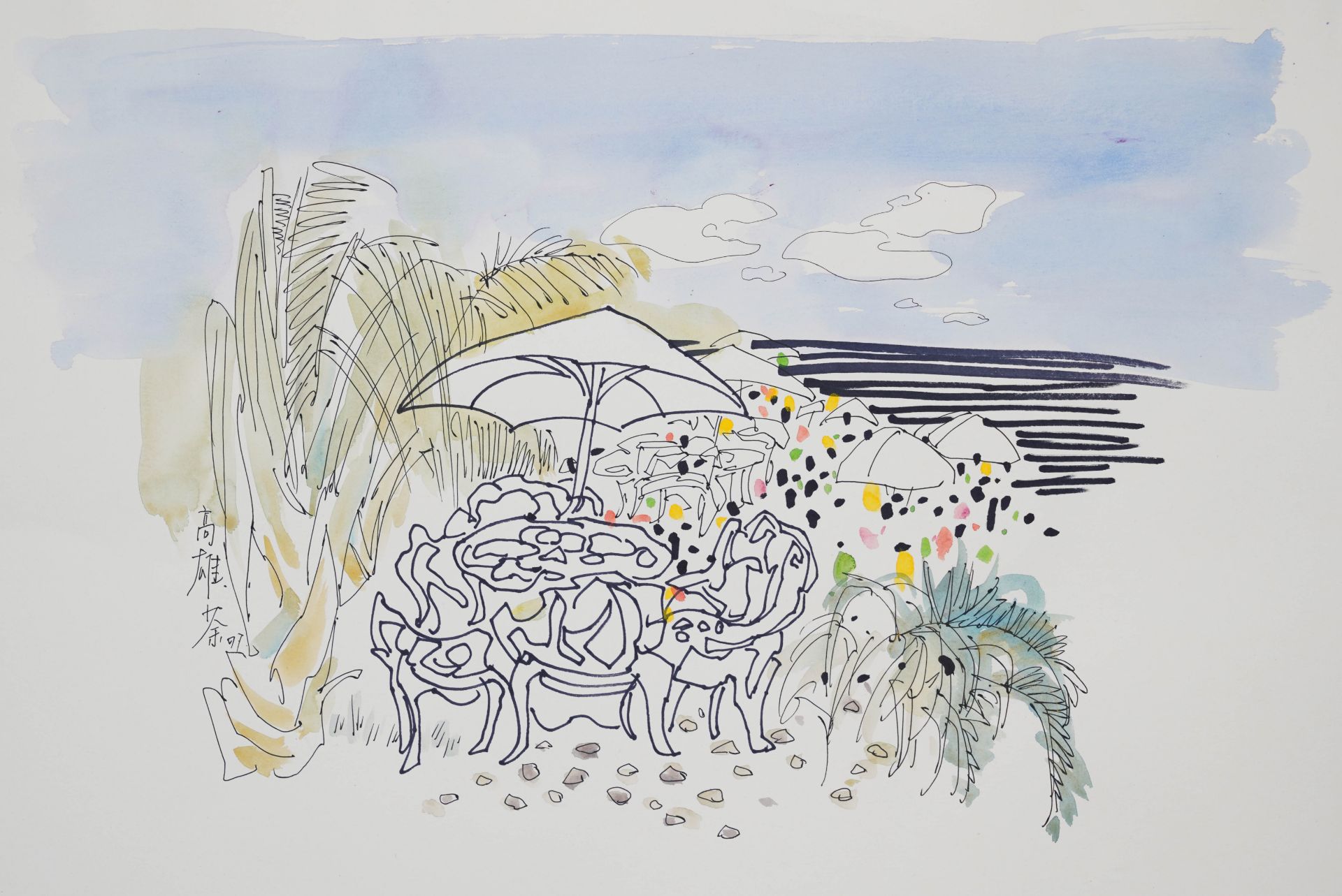 Wu Guanzhong (1919-2010), Ink with Watercolor on Paper