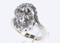 Brillant-Diamant-Ring Weißgold 585.