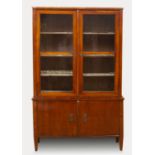 Biedermeier-Vitrinenschrank