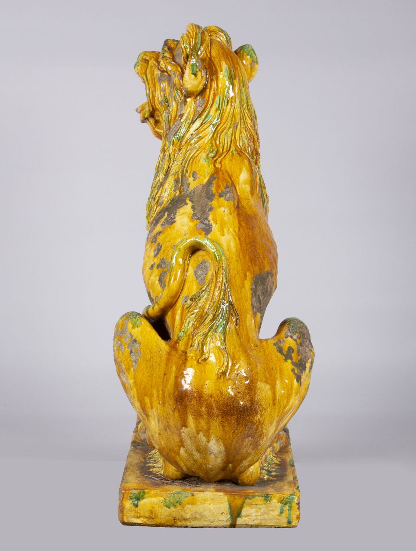Ein Paar Wächter-Löwen Keramik, - Bild 8 aus 9