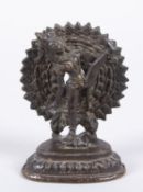 Dakini, wohl Vajrayogini Bronze. Auf