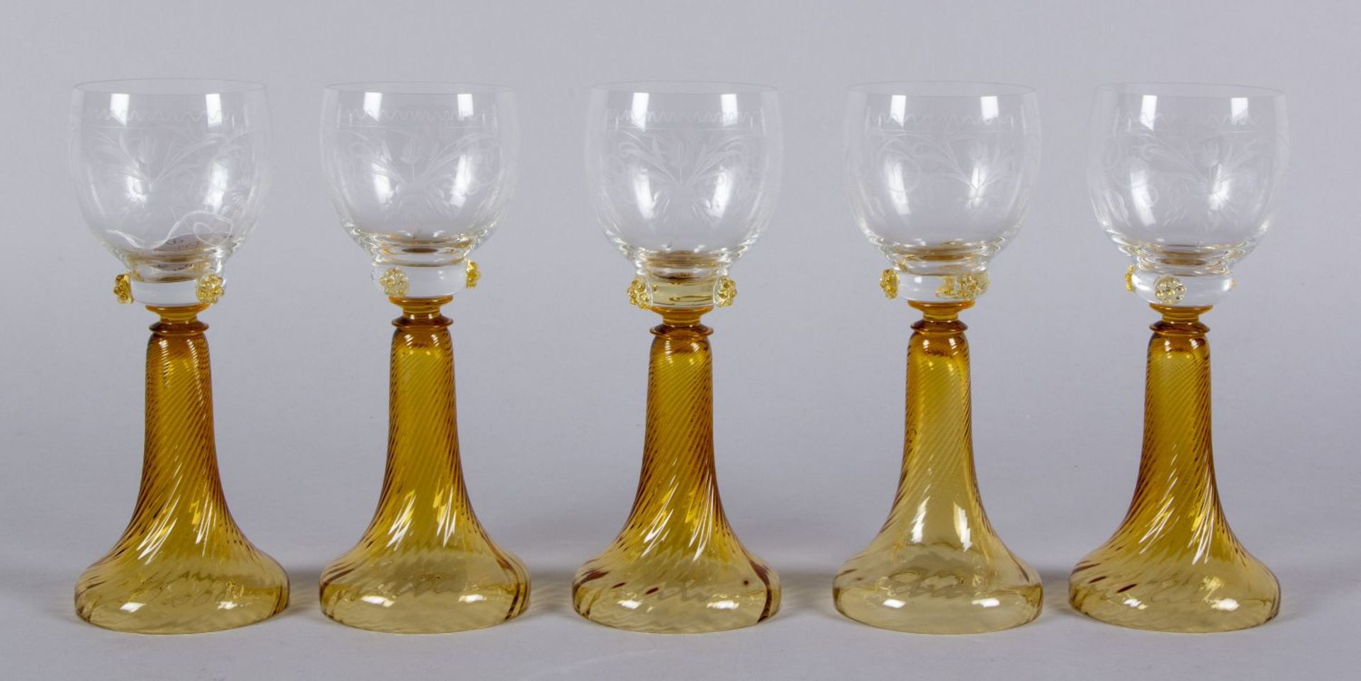 Schale auf Presentoir, 4 Gläser und 5 - Image 3 of 3