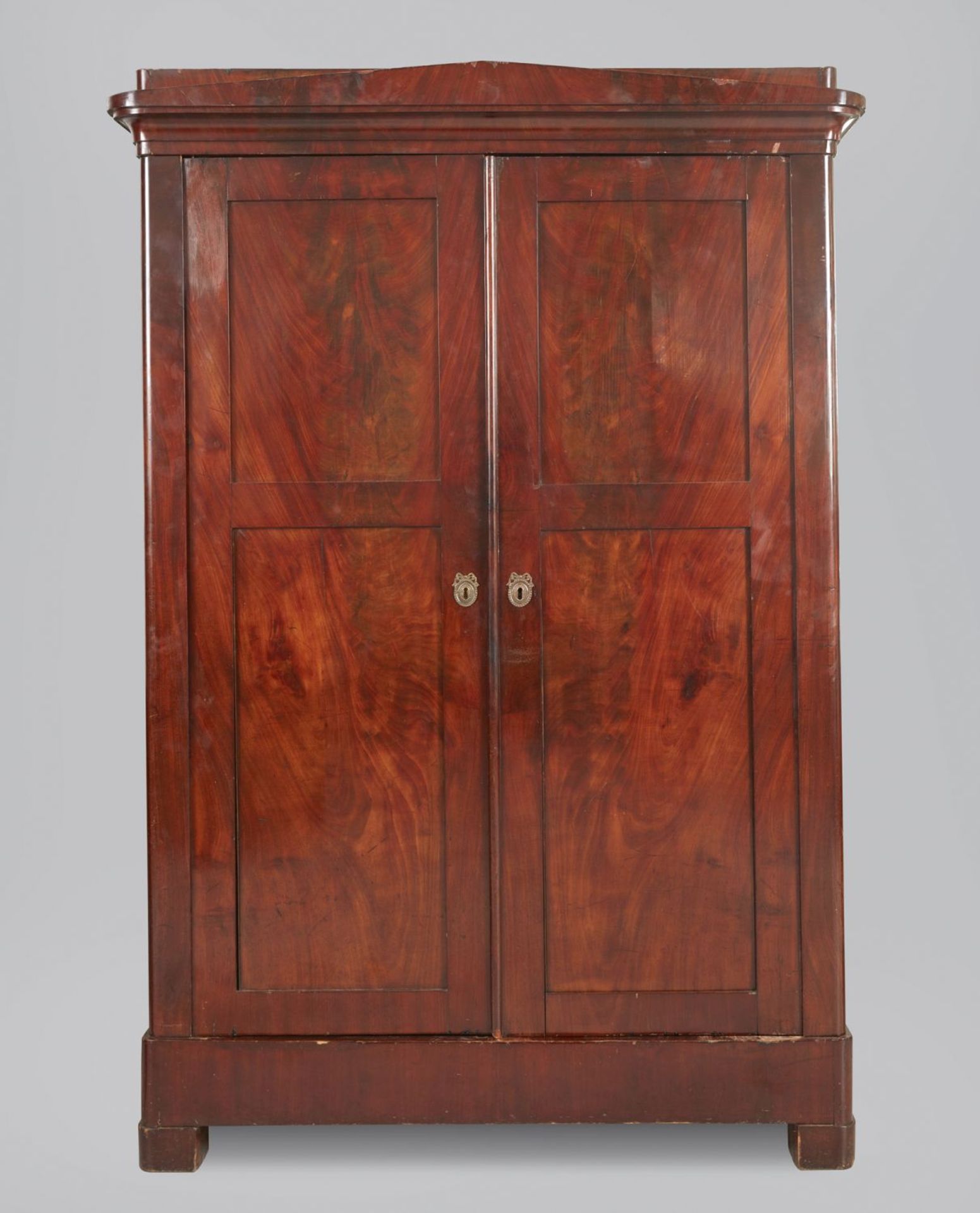 Biedermeier-Schrank Mahagoni. 2-türig.