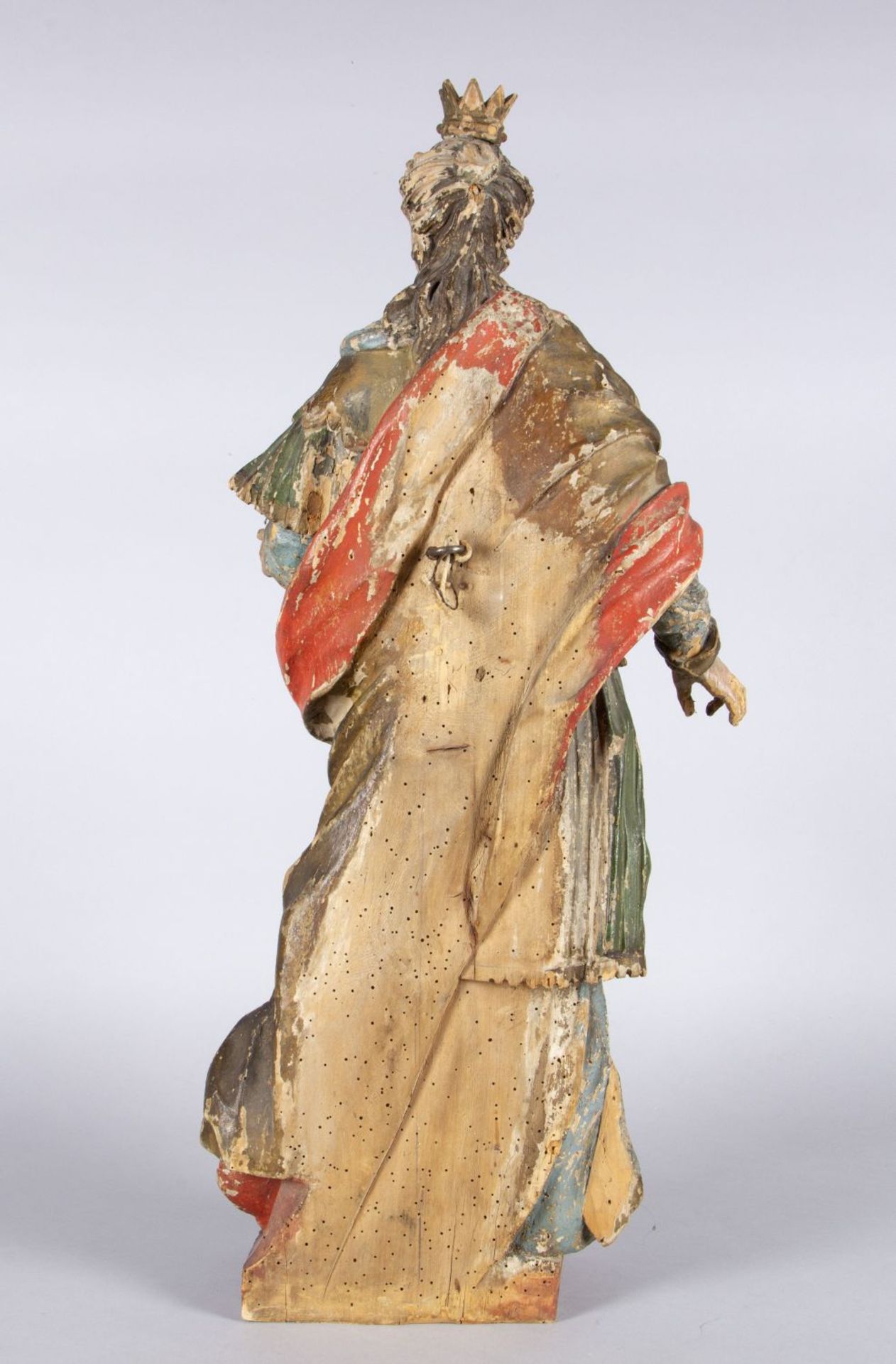 Heiligenfigur Holz, geschnitzt. - Bild 2 aus 6