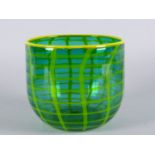 Murano-Vase Grünliches Glas.