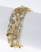 Vintage-Gliederarmband Gelbgold und