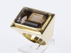 Vintage-Ring Gelbgold 750. Ausgefasst