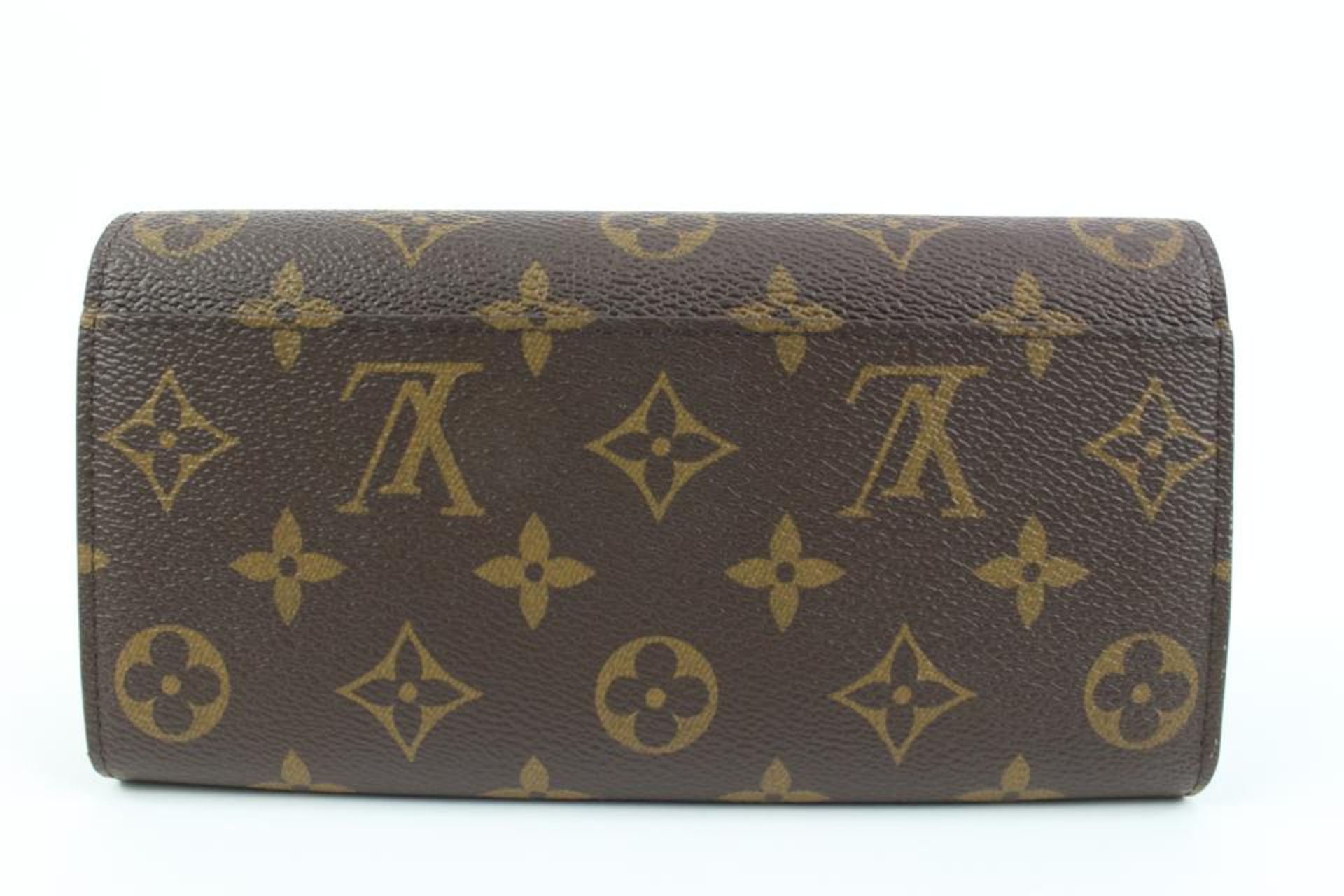 LOUIS VUITTON FUCHSIA MONOGRAM SARAH LONG FLAP WALLET - Image 9 of 11